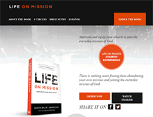 Tablet Screenshot of lifeonmissionbook.com